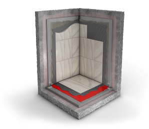 Система укладки крупноформатного керамогранита на пол в новостройке